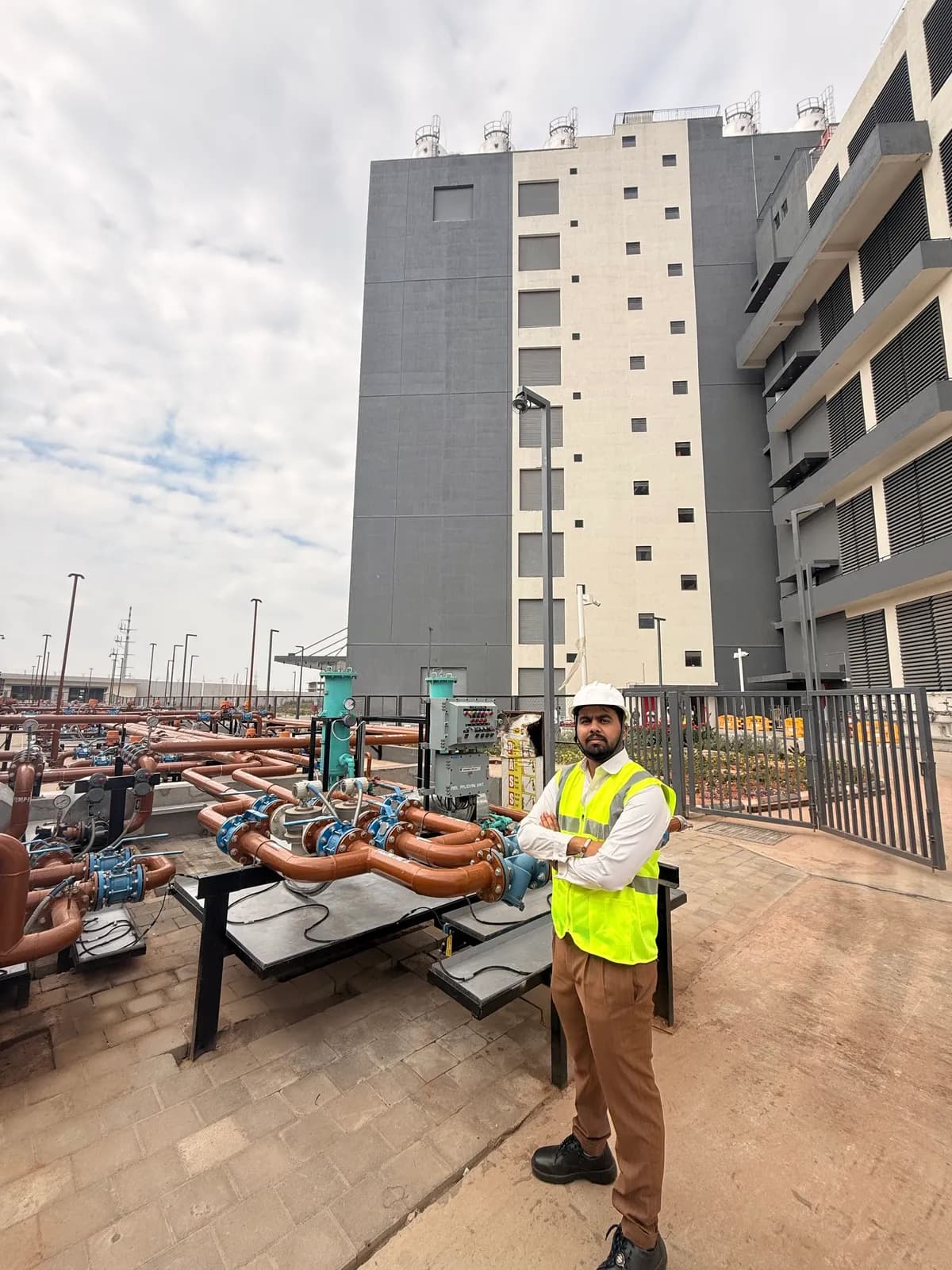 Arpit Sinojia visits NTT's upcoming Bengaluru 4 data centre campus